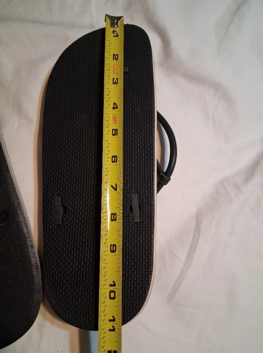 Tiddles Black Rubber Surgical Tubing Strap Sandals Recycled Tire Sole Beach